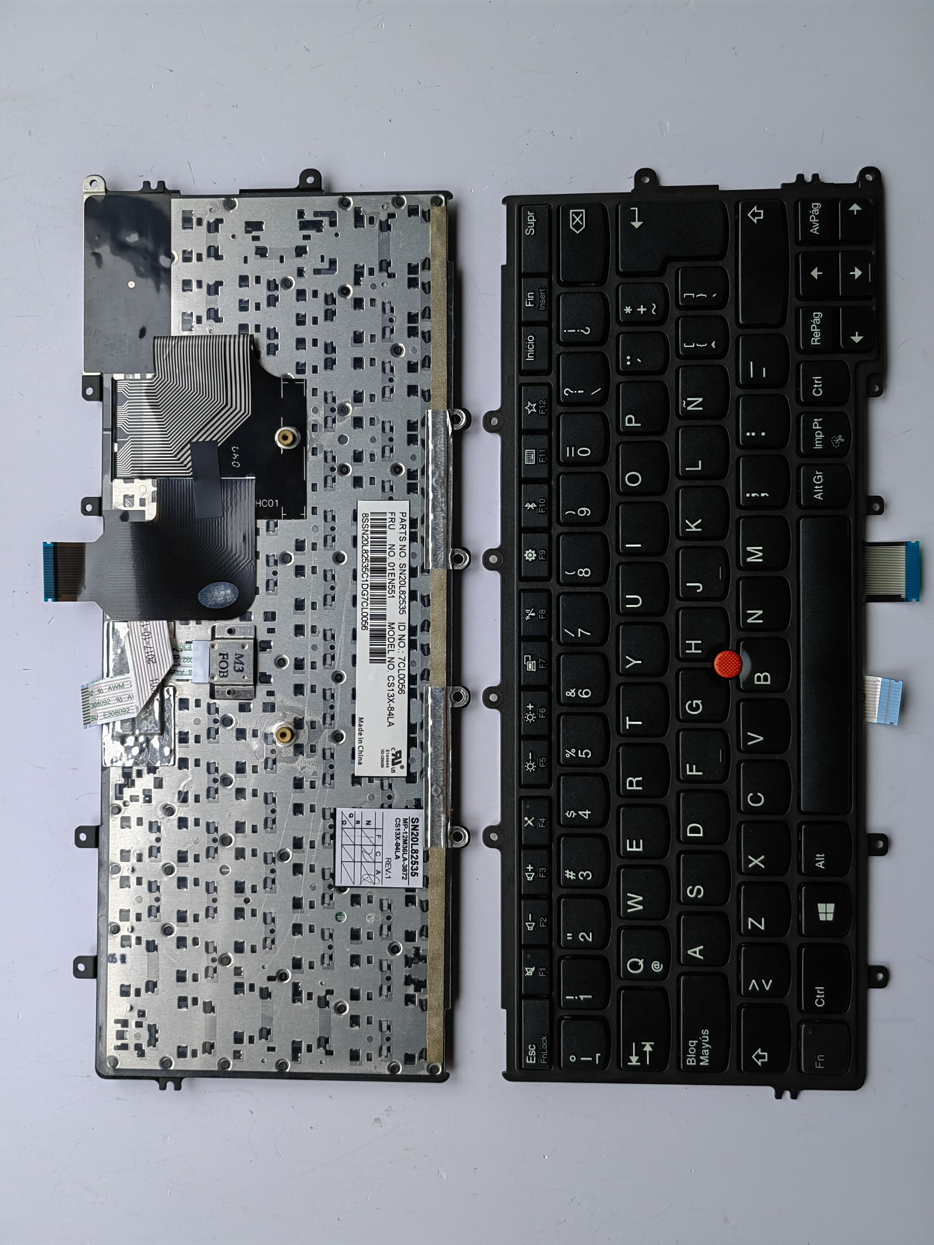 Picture of New Replacement Laptop Keyboard For IBM X270 BLACK FRAME BLACK LA Layout